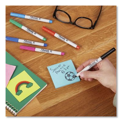 Image showing  Ultra Fine Tip Permanent Markers, Extra-Fine Needle Tip, Red, 12-Pack