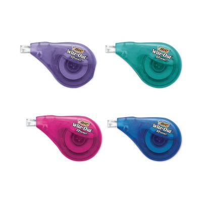 Image showing  Wite-Out EZ Correct Correction Tape, Non-Refillable, 1/6 in. x 400 in., 4-Pack
