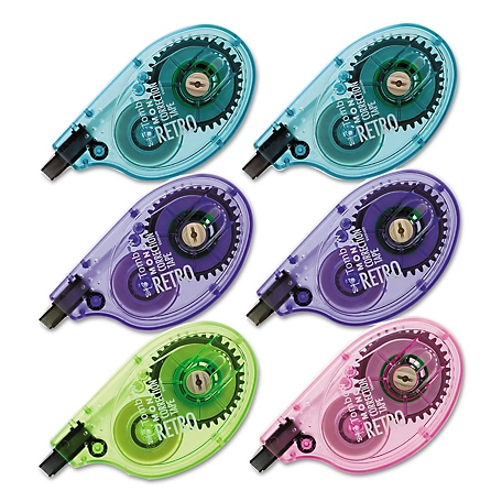Tombow Mono Original Correction Tape, 1/6 in. x 394 in., 6-Pack