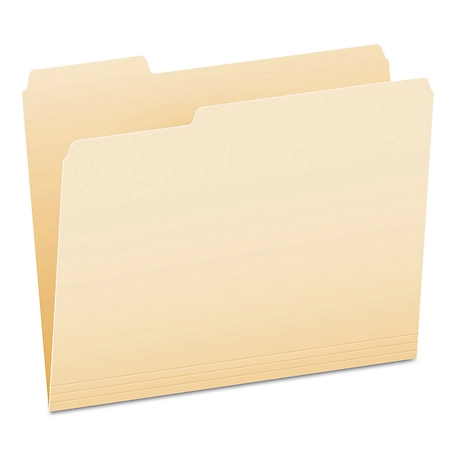 Pendaflex Manila File Folders, 1/3-Cut Tabs, Letter Size