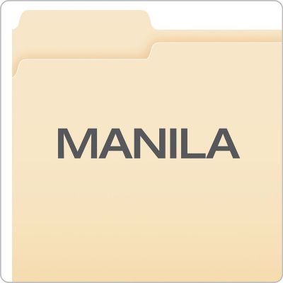 Image showing  Manila File Folders, 1/3-Cut Tabs, Letter Size