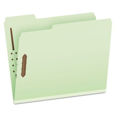 Pendaflex Heavy-Duty Pressboard Folders with Embossed Fasteners, Letter Size, Green