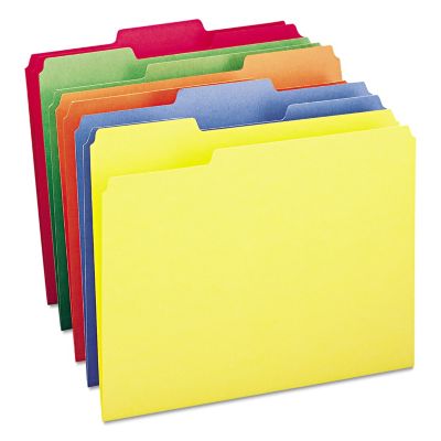 Green - New Light Blue Oxford Two-Pocket Folders 67613 Letter Size Orange Assorted Colors: Red Textured Paper Box of 50 Yellow Holds 100 Sheets 