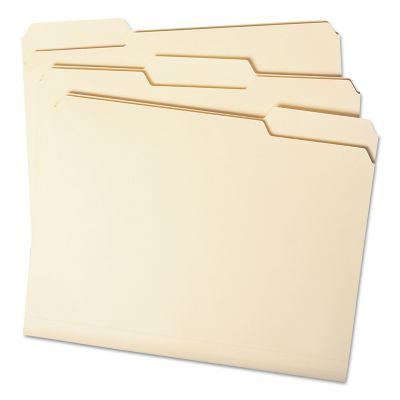 Box of 100 Letter Size Smead 1/3-Cut Manila Self Tab File Guides Manila 