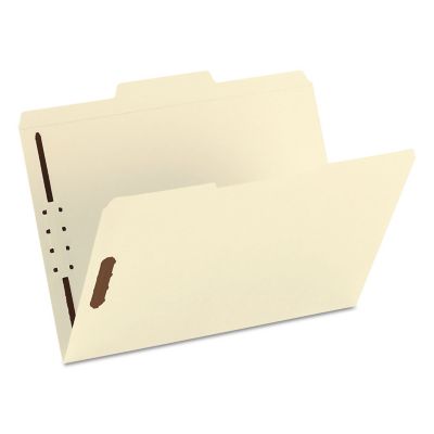 Image showing  Top Tab 2-Fastener Folders, 1/3-Cut Tabs, Letter Size, 11 Point Manila, Manila, 50-Pack