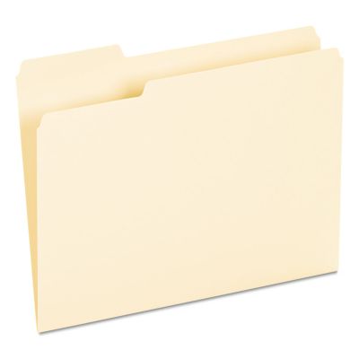Universal Interior Manila File Folders, 1/3-Cut Tabs, Letter Size, 100-Pack