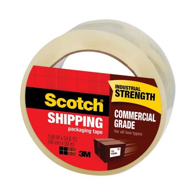 Image showing  3750 Commercial-Grade Packaging Tape, 3 in. Core, 1.88 in. x 54.6 yd., Clear
