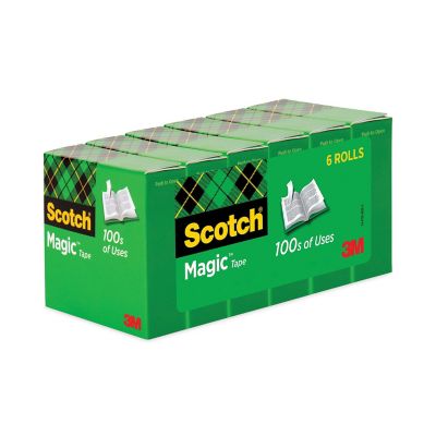 Image showing  Magic Tape Refill, 1 in. Core, 0.75 in. x 83.33 ft., Clear, 6-Pack
