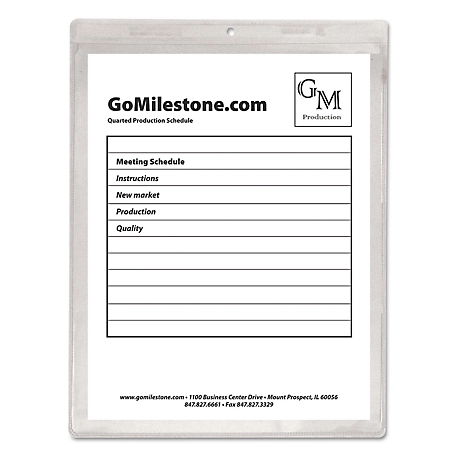 C-Line Vinyl Shop Ticket Holders, Clear, 9 in. x 12 in., 50-Pack