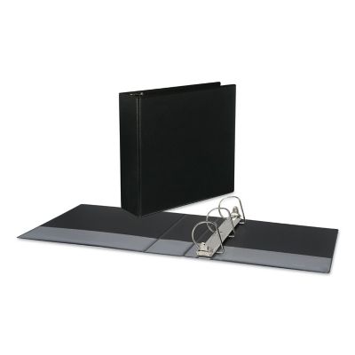 Universal Slant-Ring View Binder, 3 Rings, 3 in. Capacity, 11 in. x 8.5 in., Black