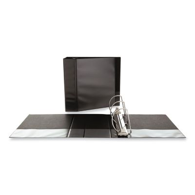 Universal Slant-Ring View Binder, 3 Rings, 5 in. Capacity, 11 in. x 8.5 in., Black