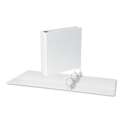Universal Slant-Ring View Binder, 3 Rings, 2 in. Capacity, 11 in. x 8.5 in., White