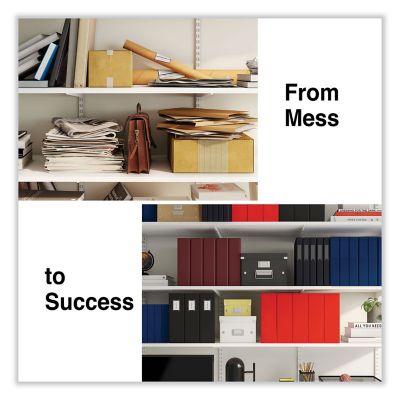 Image showing 9 th Universal Slant-Ring View Binder, 3 Rings, 2 in. Capacity, 11 in. x 8.5 in., White