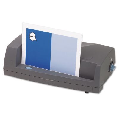 Image showing  3230 Electric 2-3 Hole Adjustable Punch, 24-Sheet Capacity, 9/32 in., Gray