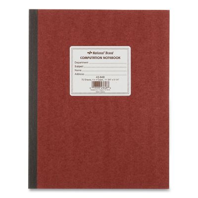 National Computation Notebook, 11.75 in. x 9.25 in., Green Tint, 75 Sheets