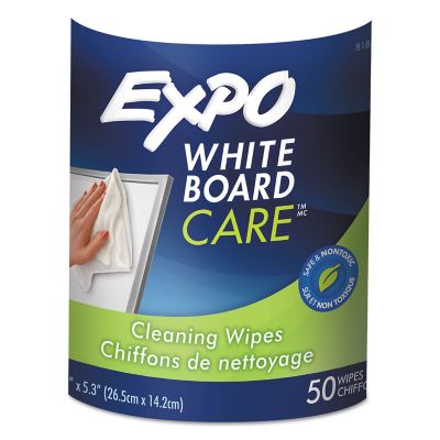 Expo Dry-Erase Board-Cleaning Wet Wipes, 6 in. x 9 in., 50-Pack