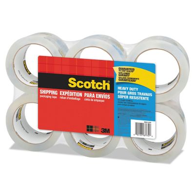 Image showing  3850 Heavy-Duty Packaging Tape, 3 in. Core, 1.88 in. x 54.6 yd., Clear, 6-Pack