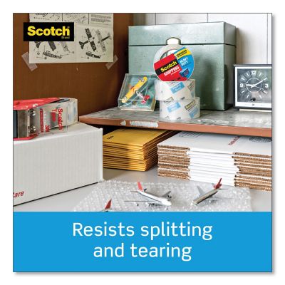 Image showing 5 th Scotch 3850 Heavy-Duty Packaging Tape, 3 in. Core, 1.88 in. x 54.6 yd., Clear, 6-Pack