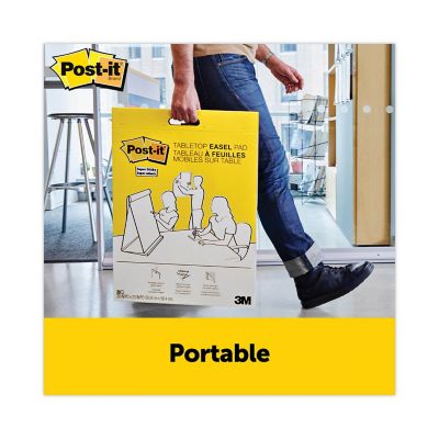 Image showing  Self-Stick Tabletop Easel Pad, 20 in. x 23 in., White, 20 Sheets