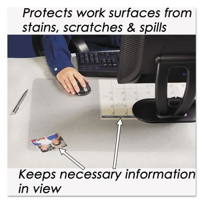 Image showing  Krystalview Desk Pad with Antimicrobial Protection, 36 in. x 20 in., Clear