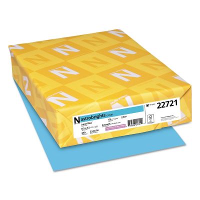 ASTROBRIGHTS Colored Cardstock, 65 lb., 8.5 in. x 11 in., Blue, 250-Pack