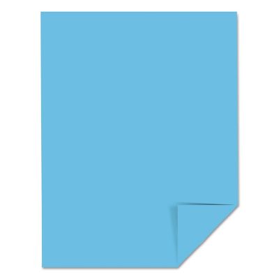 Image showing  Colored Cardstock, 65 lb., 8.5 in. x 11 in., Blue, 250-Pack