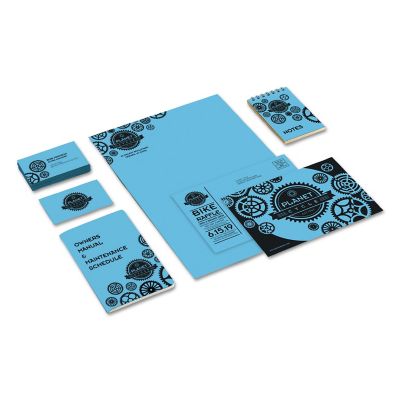 Image showing  Colored Cardstock, 65 lb., 8.5 in. x 11 in., Blue, 250-Pack
