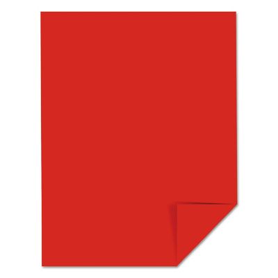 Image showing  Colored Cardstock, 65 lb., 8.5 in. x 11 in., Red, 250-Pack