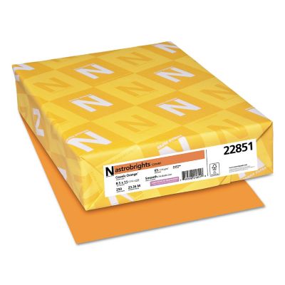 ASTROBRIGHTS Color Cardstock, 65 lb., 8.5 in. x 11 in., Orange, 250 pk.