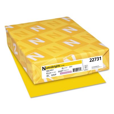 ASTROBRIGHTS Color Cardstock, 65 lb., 8.5 in. x 11 in., Yellow, 250-Pack