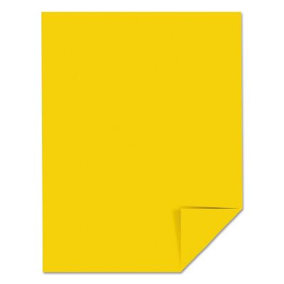 Image showing  Colored Cardstock, 65 lb., 8.5 in. x 11 in., Yellow, 250-Pack