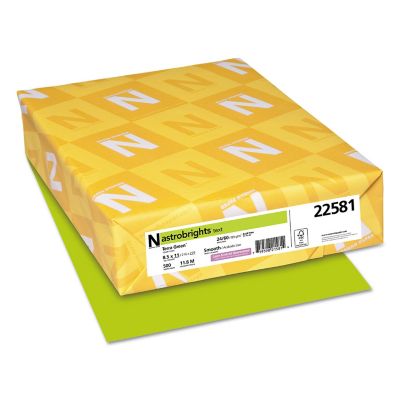 ASTROBRIGHTS Color Paper, 24 lb., 8.5 in. x 11 in., Terra Green, 500 pk.