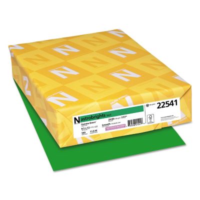 ASTROBRIGHTS Color Paper, 24 lb., 8.5 in. x 11 in., Green, 500 pk.