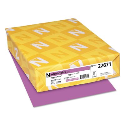 ASTROBRIGHTS Color Paper, 24 lb., 8.5 in. x 11 in., Purple, 500 pk.