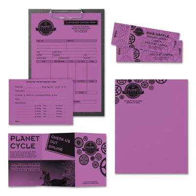 Image showing  Colored Paper, 24 lb., 8.5 in. x 11 in., Purple, 500-Pack