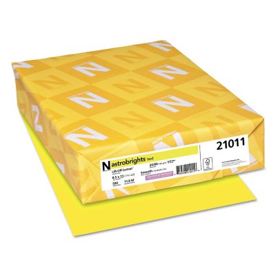 ASTROBRIGHTS Color Paper, 24 lb., 8.5 in. x 11 in., Lemon, 500-Pack