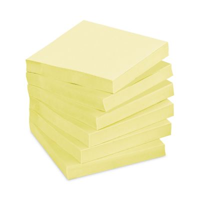 Image showing  Note Pads, 3 in. x 3 in., Canary Yellow, 90 Sheets, 12-Pack