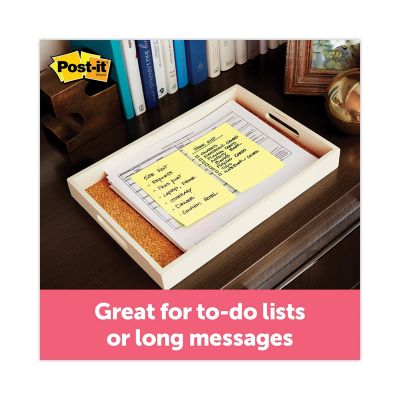 Image showing  Note Pads, 4 in. x 6 in., Canary Yellow, 90 Sheets, 5-Pack