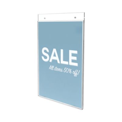 Image showing  Classic Image Wall-Mount Sign Holder, 8.5 in. x 11 in., Clear