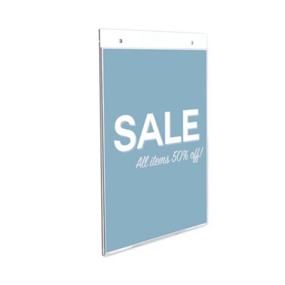Image showing  Classic Image Wall-Mount Sign Holder, 8.5 in. x 11 in., Clear