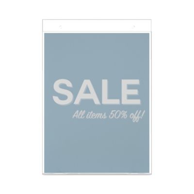 Image showing  Classic Image Wall-Mount Sign Holder, 8.5 in. x 11 in., Clear