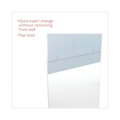 Image showing 8 th Deflecto Classic Image Wall-Mount Sign Holder, 8.5 in. x 11 in., Clear