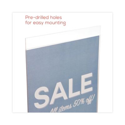 Image showing 9 th Deflecto Classic Image Wall-Mount Sign Holder, 8.5 in. x 11 in., Clear