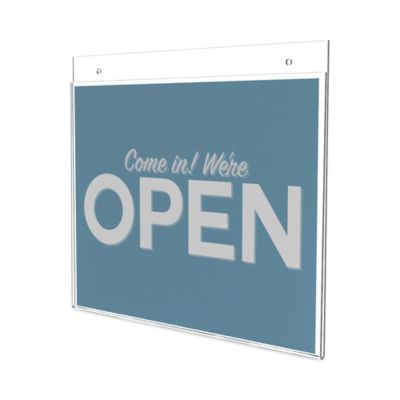 Image showing  Classic Image Wall-Mount Sign Holder, 11 in. x 8.5 in., Clear