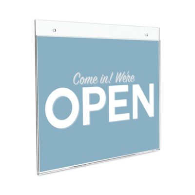 Image showing  Classic Image Wall-Mount Sign Holder, 11 in. x 8.5 in., Clear