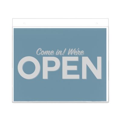 Image showing  Classic Image Wall-Mount Sign Holder, 11 in. x 8.5 in., Clear