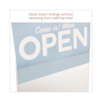 Image showing 9 th Deflecto Classic Image Wall-Mount Sign Holder, 11 in. x 8.5 in., Clear