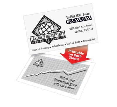 Image showing 7 th Avery Clean Edge Business Cards, 2 in. x 3-1/2 in., White, 200-Pack