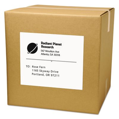 Image showing  Copier Mailing Labels, Copiers, 8.5 in. x 11 in., White, 100-Pack