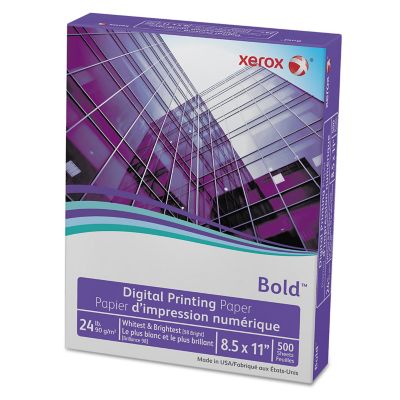 Xerox Bold Digital Printing Paper, 98 Brightness, 24 lb., 8.5 in. x 11 in., White, 500 pk.